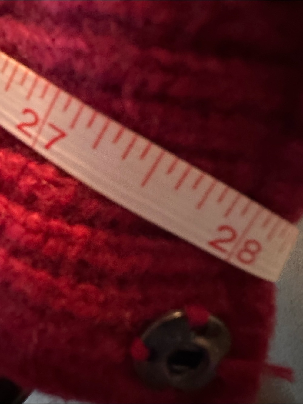 Morado Medium Red Hooded Coat 18” PTP - Picture 6 of 16
